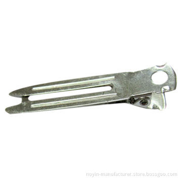 Hair clip with iron material square shaped wholesale